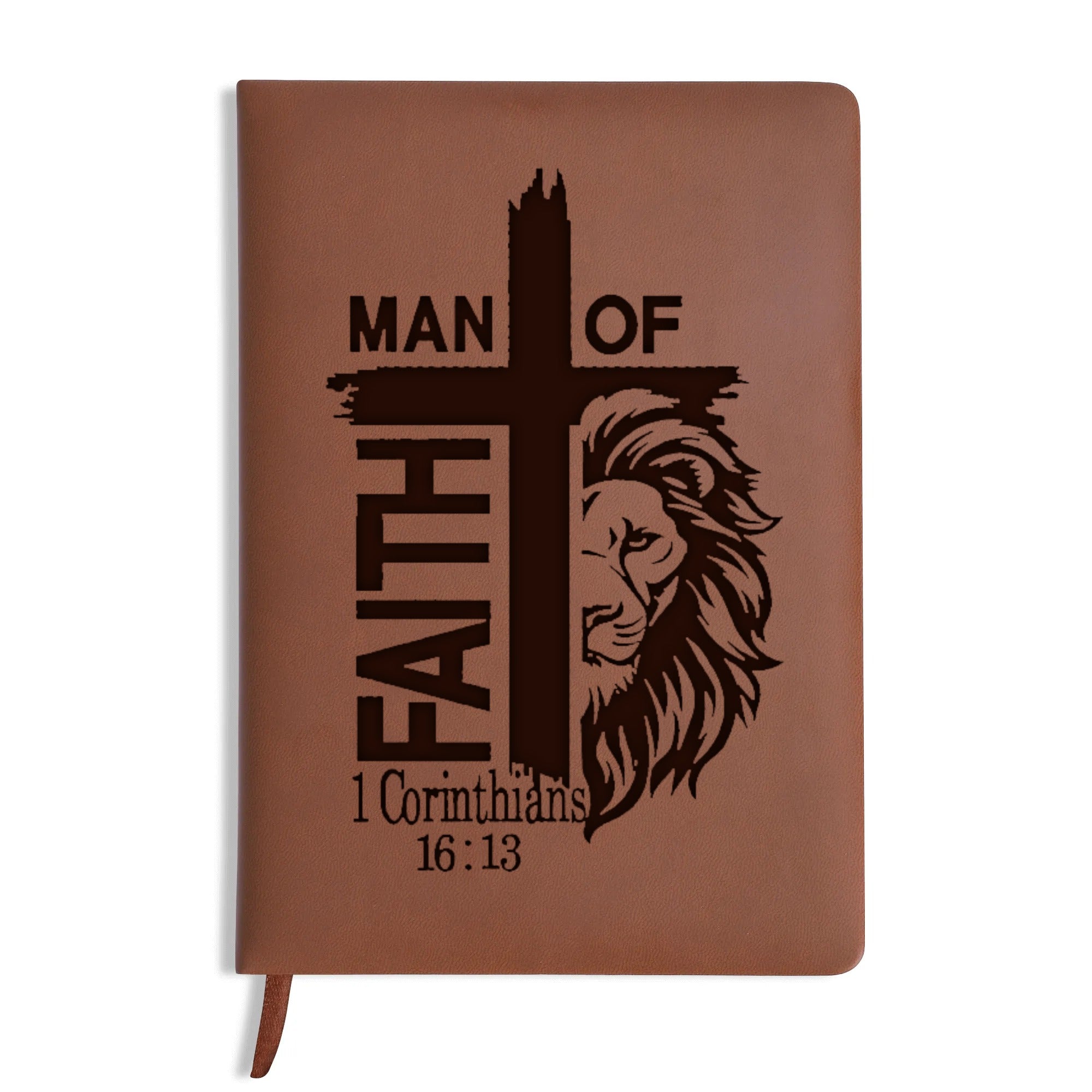 Personalized Christian Journal with "Man Of Faith", Custom Name Prayer & Faith Notebook, Religious Gift, First Communion Gifts, Birthday. NBLAF57